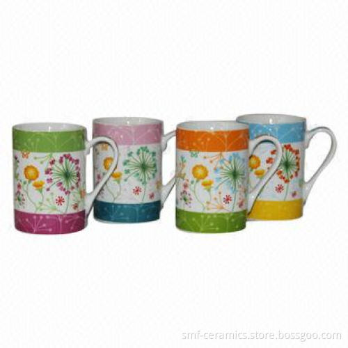 9oz Porcelain Straight Mug, Measures 8.5 x 5.5 x 11.5cm